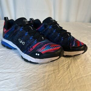 Ryka Womens sz8 Vivid RZX Lightweight Training Athletic Sneakers Black Multi